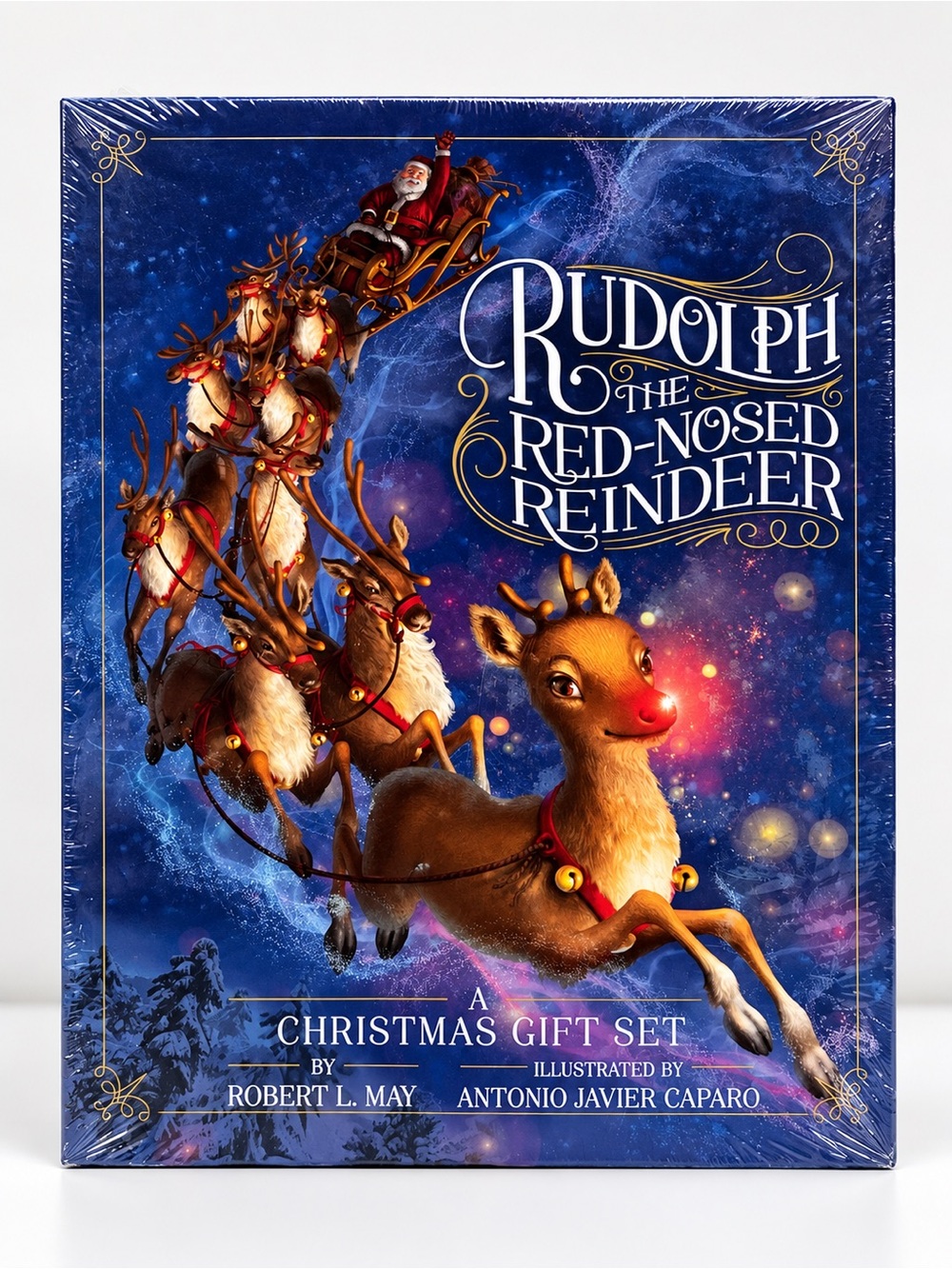 Rudolph the Red-Nosed Reindeer Christmas Gift Set 2 Hardcover Books Sealed